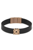 Essential Bracelet, Stainless Steel & Leather